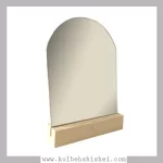 استند چوبی رومیزی متوسط + آینه هلالی
