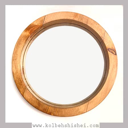 قاب گرد چوبی