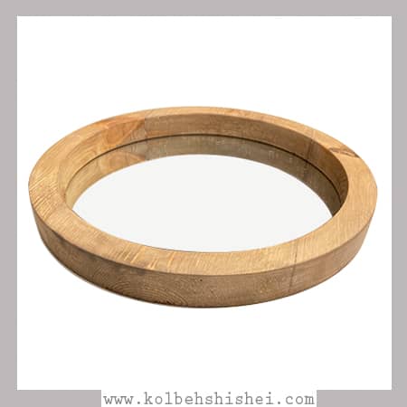 قاب گرد چوبی