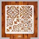 شابلون طرح کاشی 1